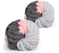 Coopay Lana spessa per uncinetto, 2x240g Lana morbida per maglieria a mano, lana morbida e grossa per maglieria, lana per maglieria a braccio, lana xxl per coperte, nido per animali domestic - Gattino