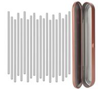 Coopay Perni in acciaio inox per blocco board, uncinetto, accessori Granny Square Spanner, 20 perni lunghi 10 cm, perni lisci per blocco board, uncinetto, progetti a maglia e uncinetto
