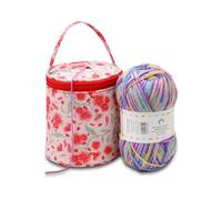 Coopay Piccola Portaoggetti per Filati, Borsa per Uncinetto e Maglieria, Porta Lana per Principianti, Progetti all'Uncinetto Amigurumi