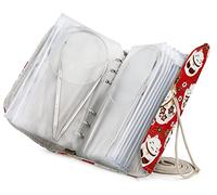 Coopay Set di Ferri da Maglia circolari Corti da 40 cm, Set di Aghi circolari con Custodia, ago Circolare in Metallo per Principianti a Maglia Rotonda, 2,5 3,5 4,5 5,5 6,0 7,0 8,0 9,0 10 mm