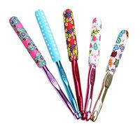 Coopay Set di Uncinetti, Impugnature Ergonomiche Morbide Antiscivolo in Gomma Ferri da Uncinetto, 6,5 mm e Più, Uncinetto Fatto a Mano, Kit di Uncinetto ideale regalo per Mamma/Amico