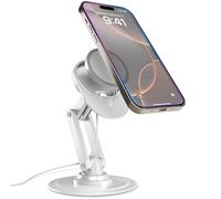 COOPER 360 MagBase, Supporto compatibile con MagSafe di Apple (Non Incluso), Supporto compatibile con MagSafe per iPhone 17 Pro Max, iPhone 16,15,14,13,12, compatibile con AirPods (Bianco Crema)