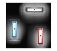 COOPER APPLIQUE MODERNA 40X20 IN VETRO LAVORATO A MANO 4 COLORI MADE IN ITALY