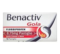Cooper - Benactiv Gola Gusto Limone E Miele - Trattamento Dei Dolori Del Cavo Oro-Faringeo 16 Pastiglie