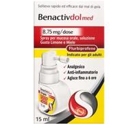 Cooper - Benactivdolmed Spray Gusto Limone E Miele - Sollievo Rapido Dal Mal Di Gola 15 ml