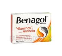 Cooper Benagol Con Vitamina C Gusto Arancia - Antisettico Del Cavo Orale 16 Pastiglie