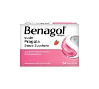Cooper Benagol Gusto Fragola Senza Zucchero - Antisettico Del Cavo Orale 24 Pastiglie