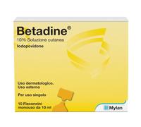 Cooper Betadine 10% soluzione cutanea - 10 flaconcini disinfettanti