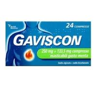 Cooper - Gaviscon 250 mg + 133,5 mg Gusto Menta - 24 Compresse Masticabili Per Bruciore E Indigestione