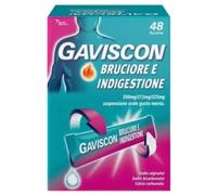 Cooper Gaviscon Bruciore E Indigestione 500 mg + 213 mg + 325 mg Gusto Menta - 48 Bustine Sospensione Orale