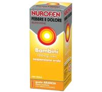 Cooper - Nurofen febbre e dolore bambini 100 mg/5 ml - analgesico antinfiammatorio 150 ml gusto arancia