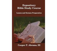 Cooper P Abrams Expository Bible Study Course (Tascabile) Bible Principles