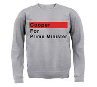 Cooper Per Prime Ministro - Adulti Felpa/Maglione - Yvette Lavoro Politica