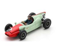 1:43 SPARK Cooper F1 T51 #48 France Gp 1960 B.Halford Red Light Green S8053