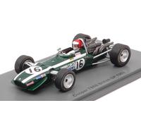 1:43 SPARK Cooper F1 T86B #16 English Gp 1968 R.Widdows Green White S6987