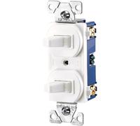 Cooper wiring Devices 15-amps 120/277-volt Traditional Heavy Duty grade Two single-pole Switches, 271W-BOX, 0 voltsV