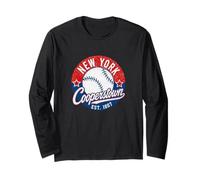 Cooperstown New York Vintage Baseball Travel Maglia a Manica