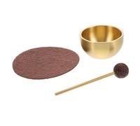 COOPHYA 1 Set Mini Ciotola Cantante Portatile con Martelletto e Cuscino Strumento per Meditazione e Yoga Dei Chakra Pratica Della Mindfulness per Viaggi e Relax