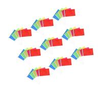 COOPHYA 100 Mini Bandierine Vuote in Poliestere Bastoncino, Piccole e Portatili, Perfette per Decorazioni Festa Giardino e Club Sportivi