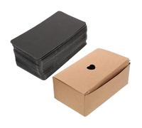 COOPHYA 100 Pezzi Carte Nere Vuote per Carte Carta per Progetti Diy Note e Messaggi Creativi per Apprendimento e Collezione
