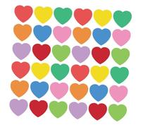 COOPHYA 108 Pezzi Cuori Carta Fustellati Colorati Scrivibili per Decorazioni Classe Bacheca Fai da Te Festa