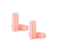 COOPHYA 12 Pezzi Bigodini per Chioma in Plastica Rosa Arricciacapelli Portatile Adatto per Chioma Corti Stile Onde per Ragazze e Donne in Salone a Casa Colore Casuale