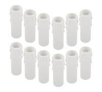COOPHYA 12 Pezzi Candle Sleeves Bianco in PVC per Accessori per Candele | Coperchio Candela, Facile da Rimuovere, per Dining e Living Rooms, Pratico e Sicuro