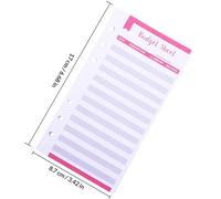 COOPHYA 12 Pezzi Schede di Bilancio in Carta Colore Assortito Fori per Pianificatore di Budget Personale e Controllo Spese Mensili