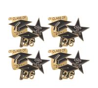 COOPHYA 12 Pezzi Spille per Laurea 2026 in Lega Leggere e Portatili Design Classico a Forma di Tocco e Stella per Studenti come Idee Regalo per Festa e Maturità
