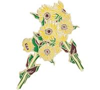 COOPHYA 2 Design e Finitura Raffinata a Forma Floreale in Lega Oro Spille da Donna Perfette per e Feste