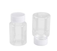 COOPHYA 20 Bottiglie di Plastica Pet da 80ml Tappo a Vite, Contenitori Vuoti per Capsule per Uso Domestico e Sperimentale