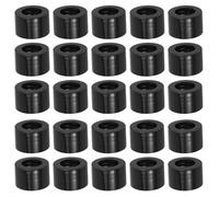 COOPHYA 20 Pezzi Tappi di Ricambio per Bottiglie Olio Essenziale 28 Mm, Tappo Contagocce con Foro, Coperchio in Pp Nero Liscio per Aromaterapia, Chiusura Ermetica Anti-Perdita,