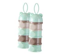COOPHYA 2pezzi Contenitore Per Latte Dispenser Per Formula Infantile Design Compatto e Portatile Per Facile Accesso e Sicuro Per Snack e Pappa Viaggio