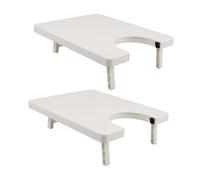 COOPHYA 2pezzi Tavolo Prolunga Portatile in Plastica per Macchina da Cucire Estensione Area Lavoro Supporto Stabile per Tessuti Compatibile Diverse