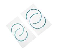 COOPHYA 4 Adesivi Rosoni Per Buca Chitarra Acustica, Intarsi Decorativi Autoadesivi in Materiale Resistente, Compatibili Chitarre 38 e 41 Per Personalizzazione Facile e Duratura