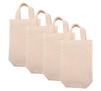 COOPHYA 4 Pezzi Borsa per Vino in Tela Bianca con Manici, Elegante e Riutilizzabile, per Regali a Feste, Alternativa Sostenibile e Multifunzionale