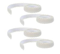 COOPHYA 4 Rotoli Nastro in Cotone Autoadesivo Bordo in Pizzo Delicato da 2 Yard per Scrapbooking e Cornici, Facile da Applicare per Diari e Artigianato Creativo