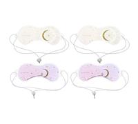 COOPHYA 4pezzi Maschere Occhi Ghiaccio Riutilizzabili Estive Fasce Occhi Rinfrescanti per Alleviare Affaticamento Effetto Freddo Caldo Morbide e Comode per Casa e Viaggio