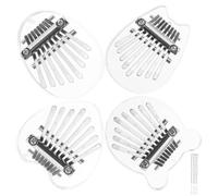 COOPHYA 4pezzi Mini Kalimba Note Per Strumento Musicale Portatile Con Design Unico e Leggero Giocattolo Educativo Per Apprendimento Musicale Stili Adorabili Orsetto Goccia Gattino Cuore