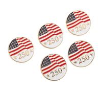 COOPHYA 5 Spille da Bavero Bandiera Americana in Metallo Spilla Patriottica per Uomo e Donna Accessori Usa per Zaini Cappelli e Abbigliamento Commemorativa per Memorial Day e Giorno