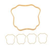 COOPHYA 5pezzi Struttura Ventaglio Fai Te Plastica per Eventi per Ventagli da Cerimonia Materiale Decorativo per FESTIVITÀ e Matrimonio di Cornici per Ventagli Bianchi per Creazioni