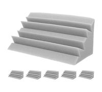 COOPHYA 6 Pannelli Fonoassorbenti Da Parete in Spugna Resistente, Trappole Per Bassi Angolari Insonorizzanti 12x12x24 Cm Grigio Per Ktv, Teatro e Bar, Imbottitura Murale Effetto Acustico