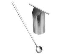 COOPHYA Apertura per Anguria in Acciaio Inox Riutilizzabile Bordo ad Anello Rotondo Resistente e Non Deformabile Utensile per Frutta da Cucina Argento