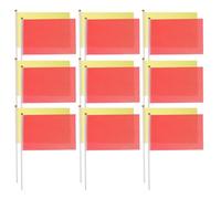 COOPHYA Bandierine Piccole Portatili Design Vivace 100 Pezzi in Poliestere e Plastica, Bandierine Colorate Leggere e Pratiche e Comodo da Tenere in Mano per Feste e Parate
