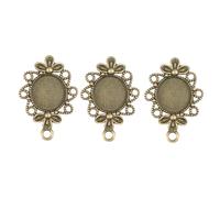COOPHYA Base per Pendente a Forma di Fiore 12mm per Gioielli, 10 Pezzi, Accessori per Bigiotteria Fai da Te, per Charm e Creazione di Collane