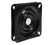 COOPHYA Base Rotazione a 360 Gradi Girevole Quadrata Cuscinetto Integrato in Ferro Nero per Sedie e Sgabelli per Arredo Cucina e Mobili
