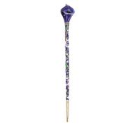 COOPHYA Bastoncino per Chioma Cinese Lotus in Lega Blu Strass, Elegante e Semplice, Liscio per Proteggere i Chioma, Accessorio per Acconciature e Chignon Femminili Stile Stili multipli