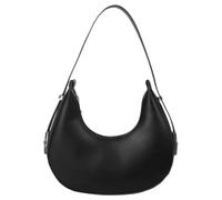 COOPHYA Borsa a Tracolla Casual da Donna Nera, Borsa a Mezzaluna Singola Resistente Capacità Media, Accessorio Versatile per Vita Quotidiana, Viaggi e Feste