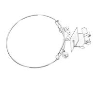 COOPHYA Bracciale di Laurea Donna in Lega di Zinco Argento, Leggero e Resistente, Design Delicato, Regalo la Maturità 2024