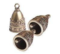COOPHYA Campanelli in Ottone Decorazioni Uniche per Artigianato 3 Design e Liscio, Mini Campane per Lavoretti Creativi e Braccialetti
